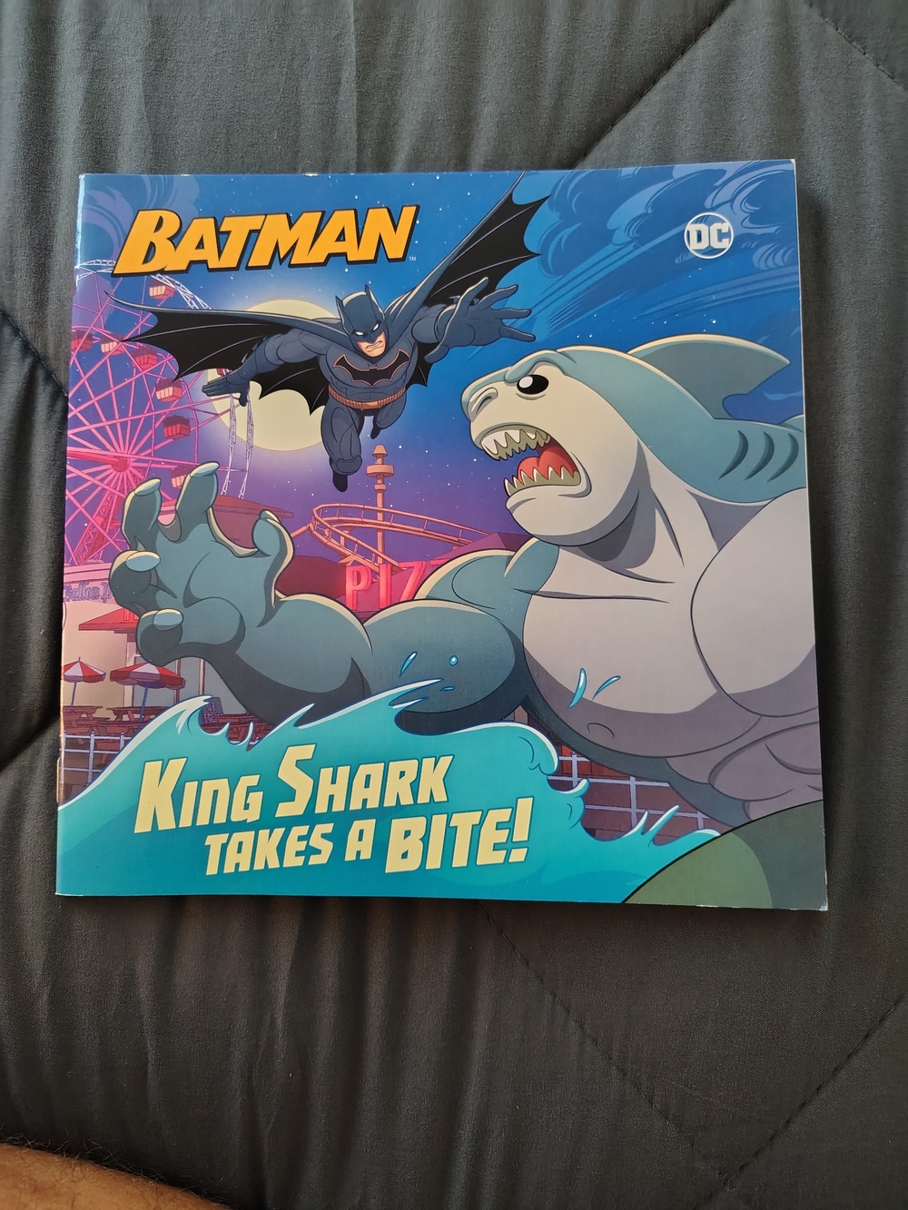 Batman Kids Book - King Shark Takes a Bite! (Blue) And Super Villains Mad Libs